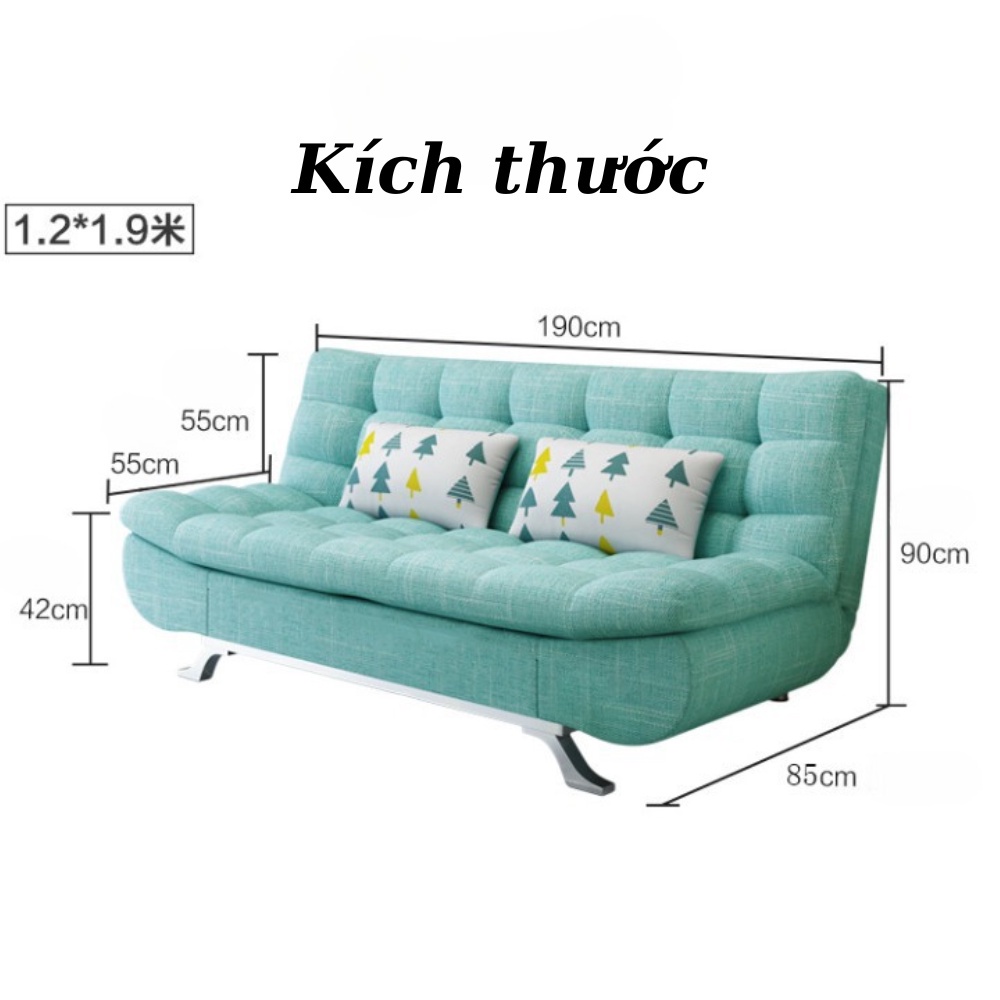 Ghế Sofa Giường Loại 1m2 HP68 , Ghế Sofa Bed Khung Thép Chịu Lực Chọn Màu Và Chất Liệu Theo Yêu Cầu | BigBuy360 - bigbuy360.vn