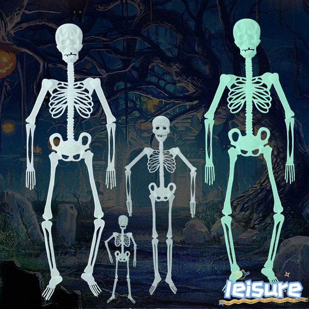 Mô hình bộ xương phát sáng trong bóng tối trang trí halloween DIY