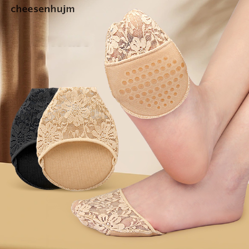 1 Cặp Đệm Lót Giày Cao Gót Phối Ren Giảm Đau Chống Sốc Cho Nữ