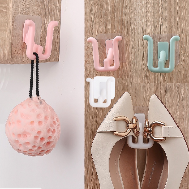 Giá Treo Khăn Cổ Nón Khăn Tắm Chống Thấm Nước Hai Ngăn Không Đục Lỗ Giúp Tiết Kiệm Không Gian