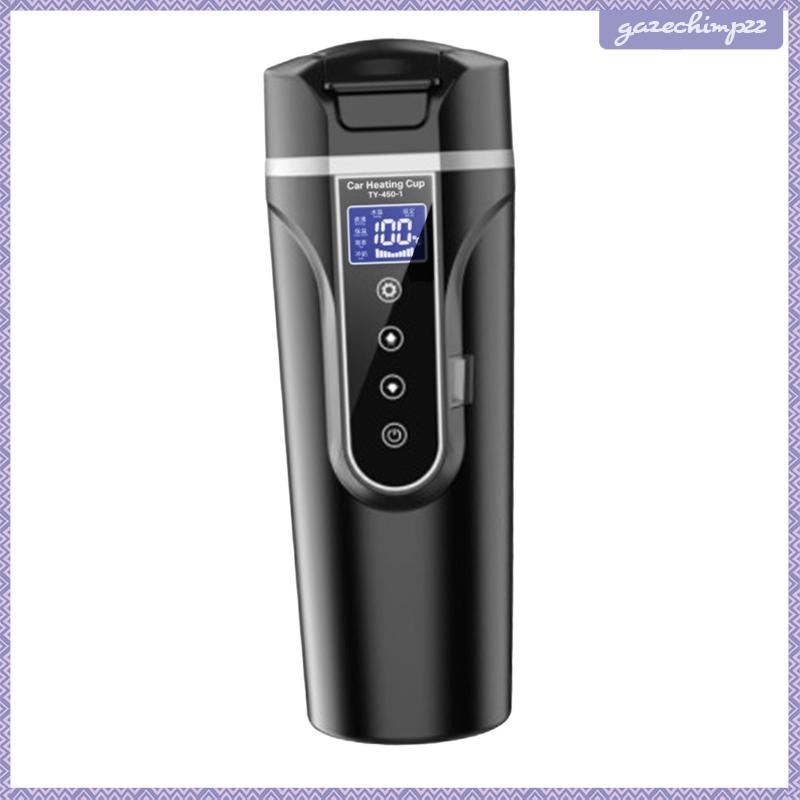 Ấm Đun Nước Màu Đen 12V / 24V 450ml Điều Khiển Cảm Ứng Cho Xe Hơi / Xe Tải