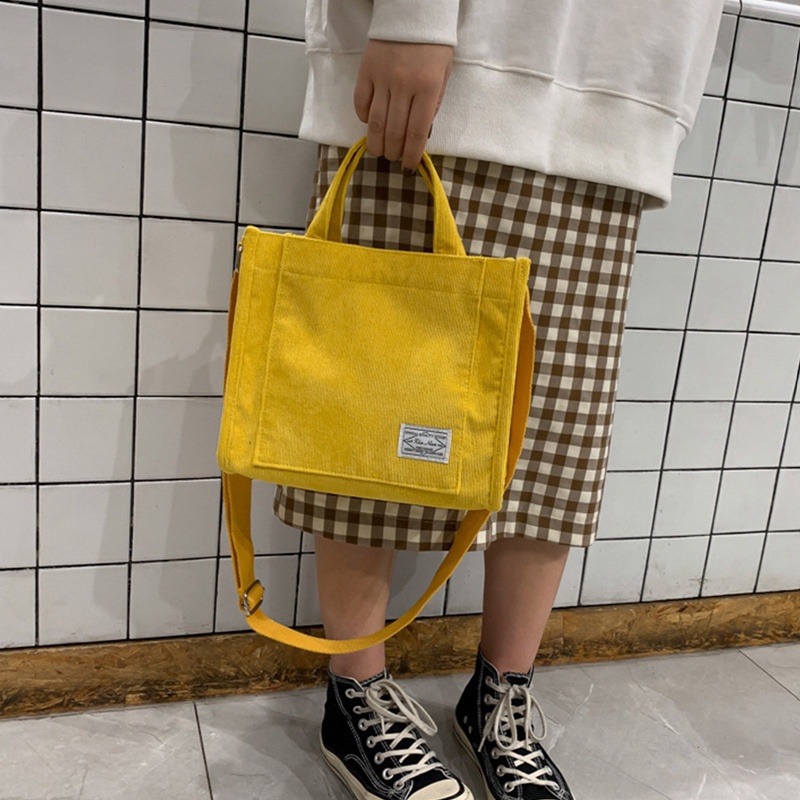 Túi Xách Nữ Vải Canvas Kiểu Dáng Retro Thời Trang Cá Tính