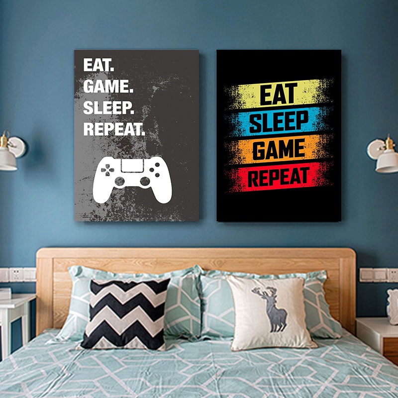 Tranh Vải Canvas Treo Tường Trang Trí Phòng Bé Trai Độc Đáo