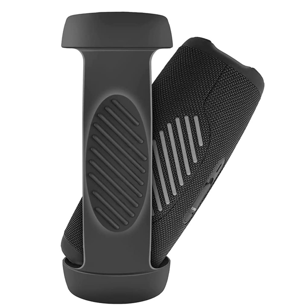 Vỏ Silicone Bảo Vệ Loa Bluetooth JBL Charge 5 Kèm Dây Đeo Vai Và Móc Khóa Carabiner