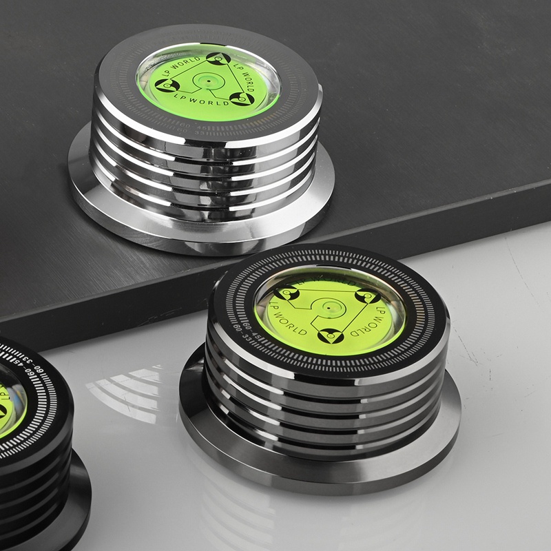 Bộ Ổn Định Đĩa Máy Nghe Nhạc Vinyl LP 60Hz Bằng Hợp Kim Nhôm Kèm Kẹp Trọng