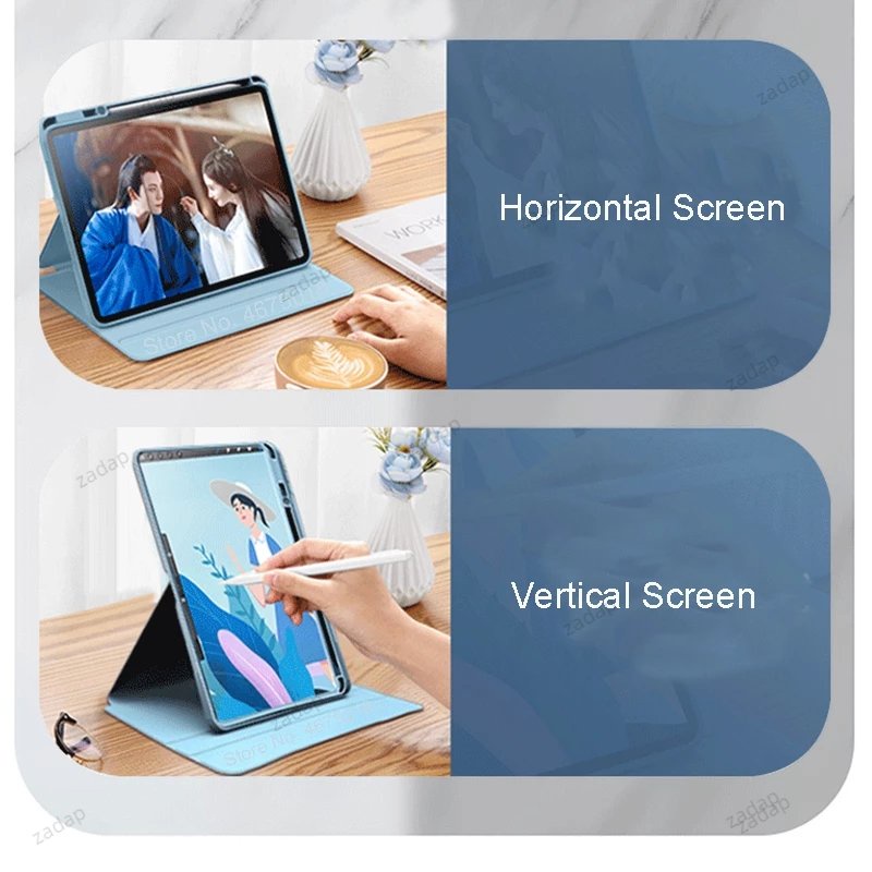 Bao Da Máy Tính Bảng Xoay 360 Độ Cho Huawei Matepad Air 2023 11.5 Matepad SE 10.4 Matepad 11 2021 Pro 11 10.8 T10S T10 SE 10.4 10.1