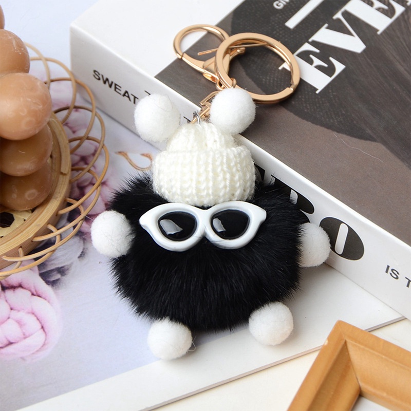 Ygt Móc Khóa Lông Thỏ Nhiều Màu Dễ Thương