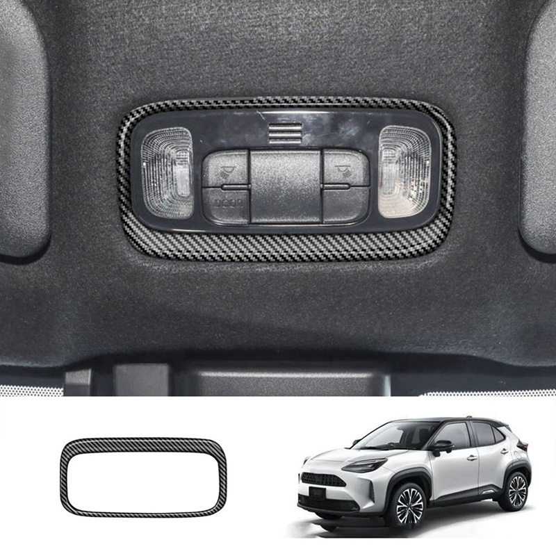 1 Miếng Dán Trang Trí Đèn Đọc Sách Bằng Sợi Carbon Cho Xe Hơi Toyota YARIS / YARIS CROSS / GR YARIS 2020-2023