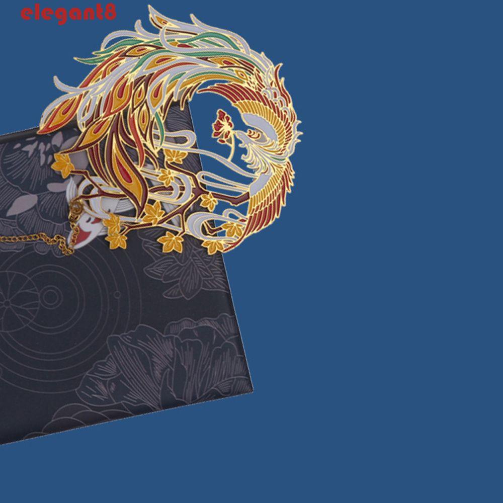 Kẹp Đánh Dấu Trang Sách Bằng Đồng Thau Phối Tua Rua Phong Cách Trung Hoa