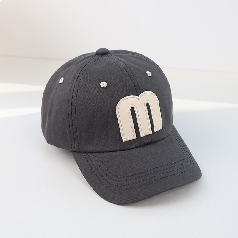 Mũ Lưỡi Trai Màu Trơn Thêu Chữ Phong Cách Thể Thao Thời Trang Cho Bé Trai Và Gái