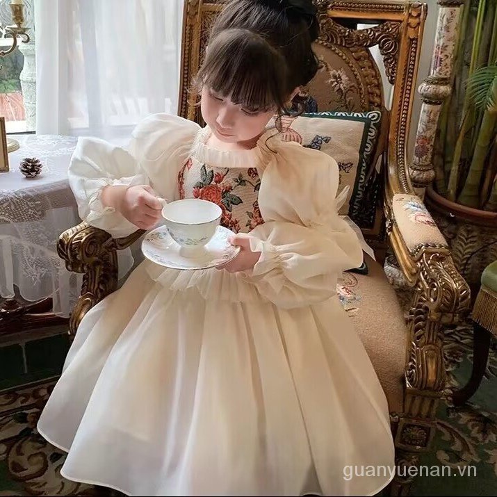 Đầm Công Chúa Thiết Kế Xinh Xắn Thời Trang Xuân Hè 2023 Cho Bé Gái