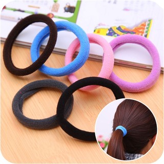 Set 10 dây thun cột tóc màu trơn đa dạng thời trang cho nữ