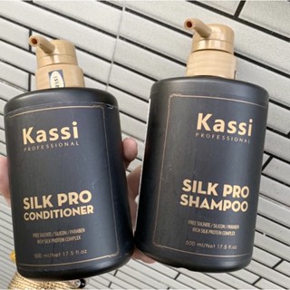 Bộ Dầu Gội Và Dầu Xả Kassi SilkPro Phục Hồi Tóc Hư Tổn - Hương Thơm Sang