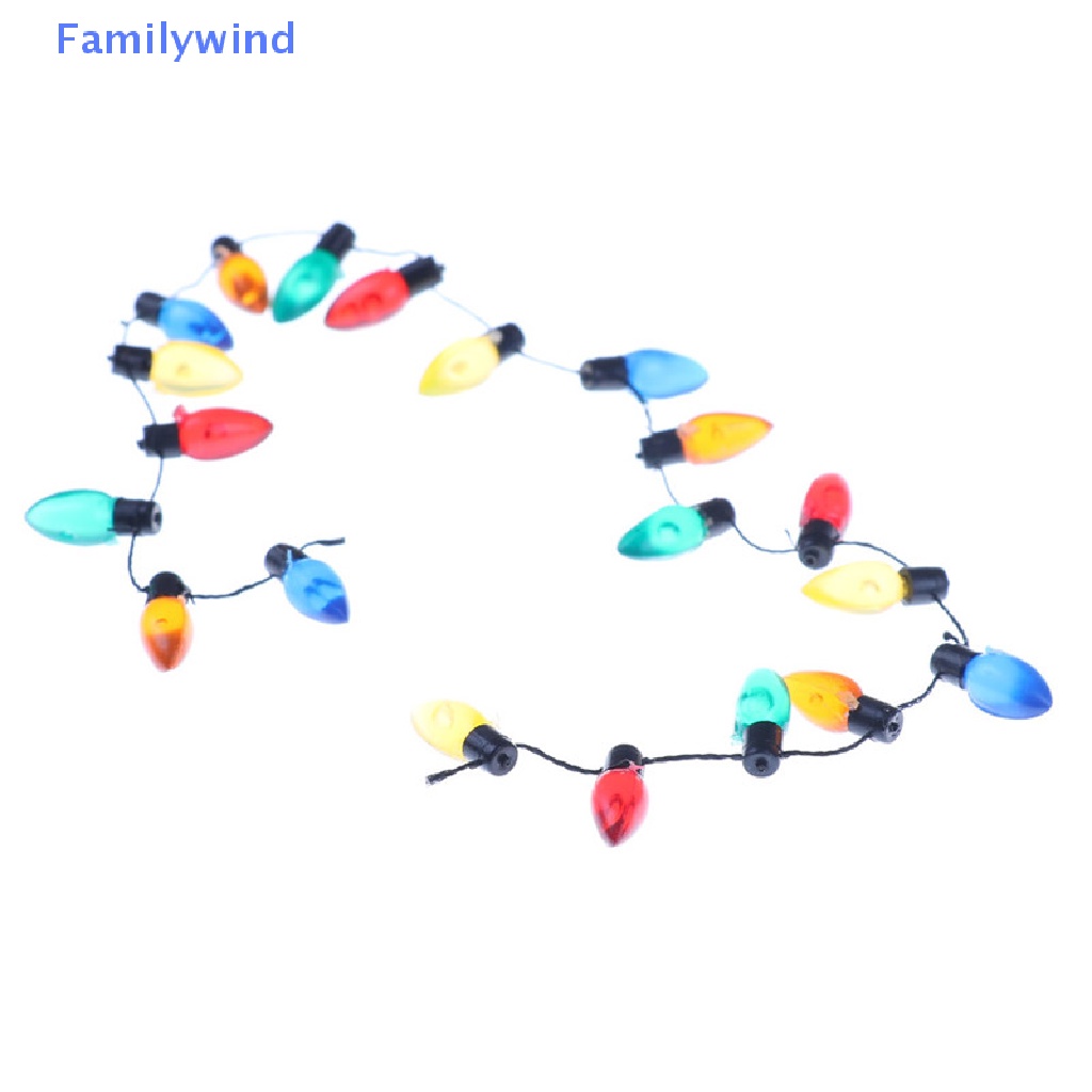 Mô Hình Đèn Giáng Sinh Nhiều Màu Bằng Nhựa Tỉ Lệ 1 / 12 Trang Trí Nhà Búp Bê