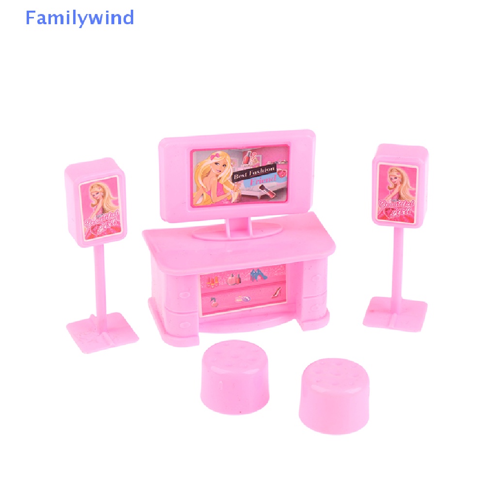 Set 5 Mô Hình TV Tỉ Lệ 1: 12 Dùng Để Trang Trí Nhà Búp Bê