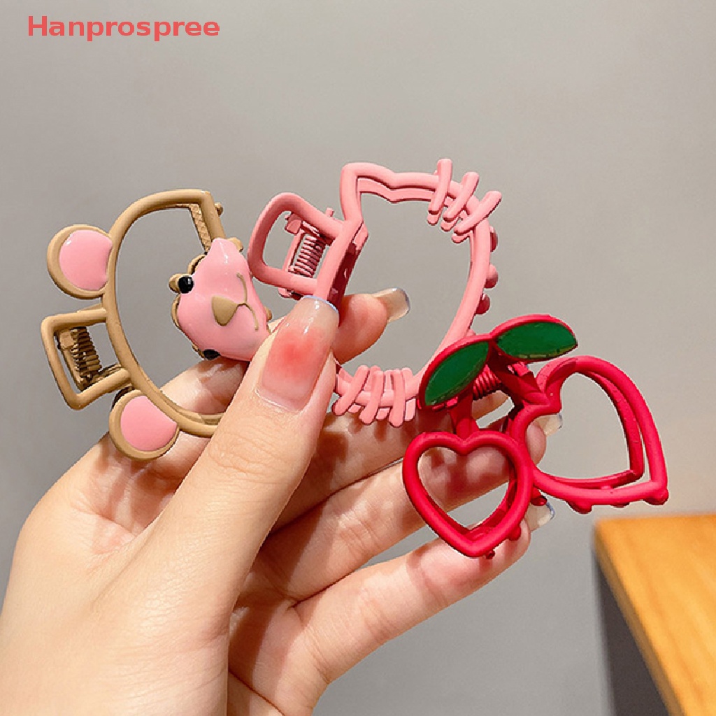 Kẹp Càng Cua Kim Loại Họa Tiết Hình Học Cho Nữ