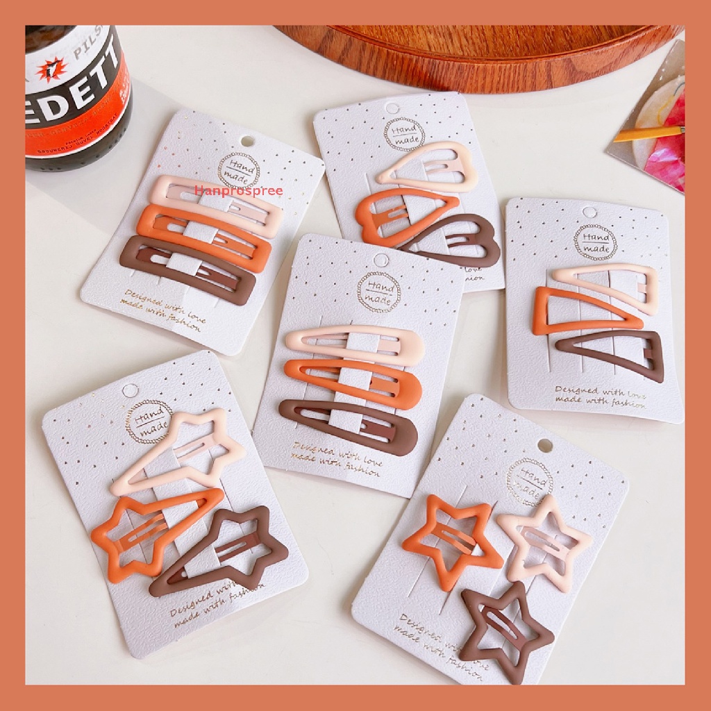 1 Bộ Kẹp Tóc Hình Ngôi Sao Đính Kim Sa Màu Sắc Ngọt Ngào Cho Bé Gái