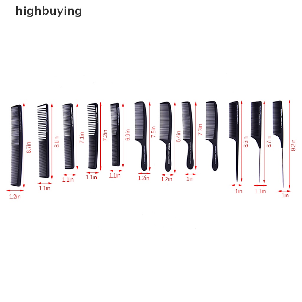 Lược Chải Tóc Chống Tĩnh Điện 11 Kiểu Chuyên Dụng Cho Salon