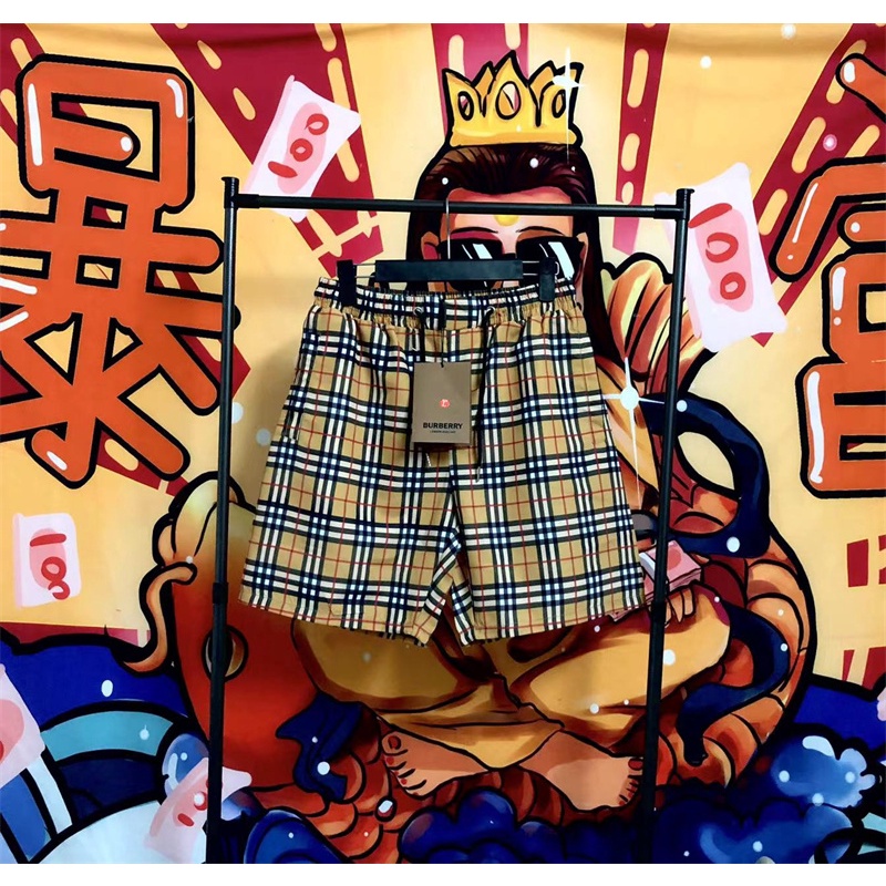 Quần Short cotton Co Giãn Họa Tiết Kẻ Sọc Chất Lượng Cao BUR88BER - 2023