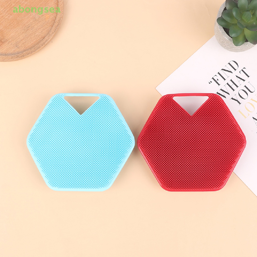 Abongsea Bàn Chải Tắm Massage Tẩy Tế Bào Chết Bằng Silicon Bền Dễ Sử Dụng