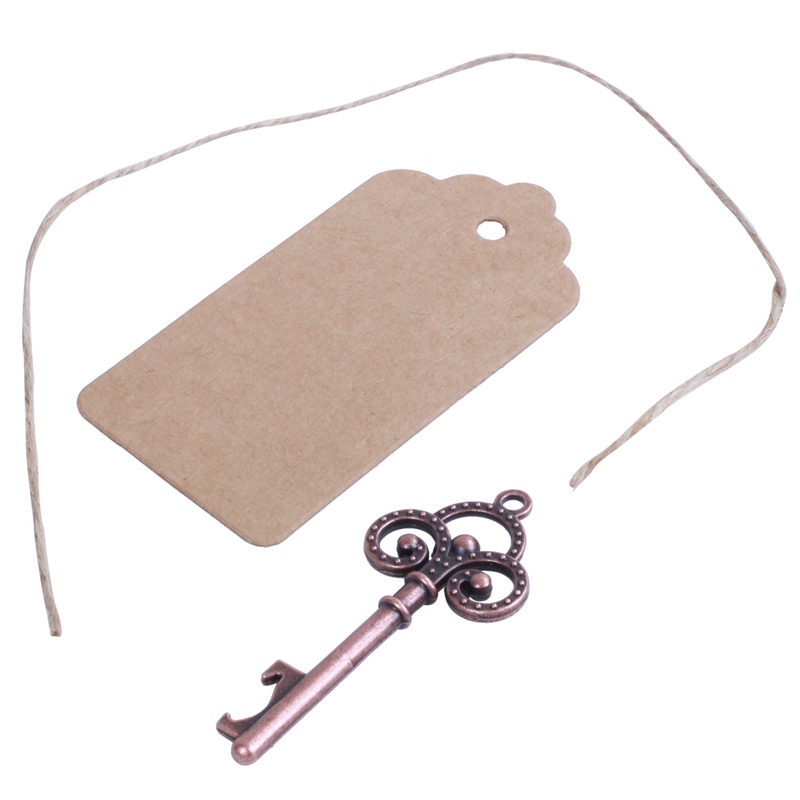 Bộ 50 Chìa Khóa Mở Nắp Chai Kèm Thẻ Hình Bộ Xương Favour