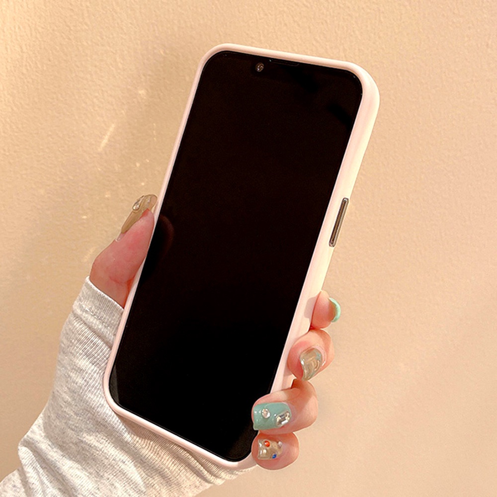 Ốp Điện Thoại TPU Dẻo Màu Trơn Chống Bụi Bẩn / Rơi Vỡ Có Giá Đỡ Hình Trái Tim Sang Trọng Cho IPhone 11 12 13 14 Pro Max