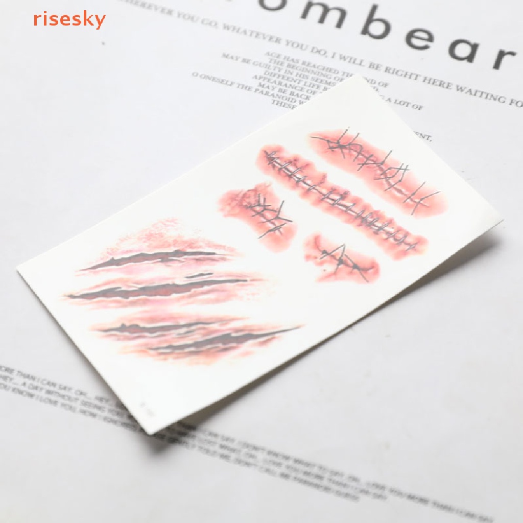 Hình Xăm Dán Tạm Thời Chống Thấm Nước Họa Tiết Halloween