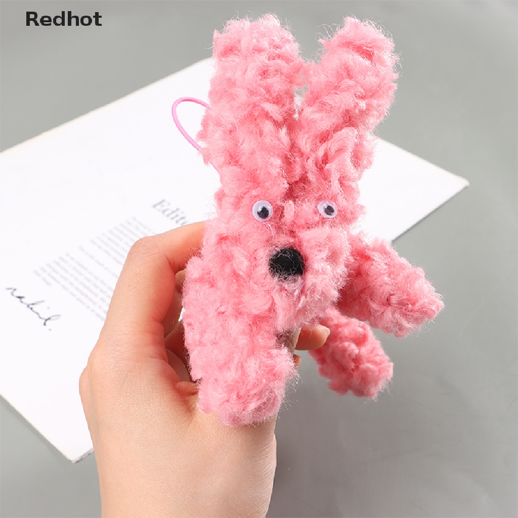 < Redhot > Móc Khóa Vải Canvas Hình Chú Chó Nhồi Bông Hoạt Hình Sáng Tạo