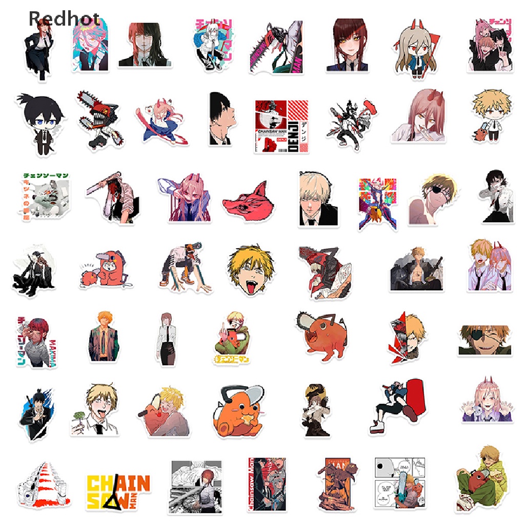 Bộ 50 Miếng Dán Hành Lý Bằng PVC Họa Tiết Anime Nhật Bản