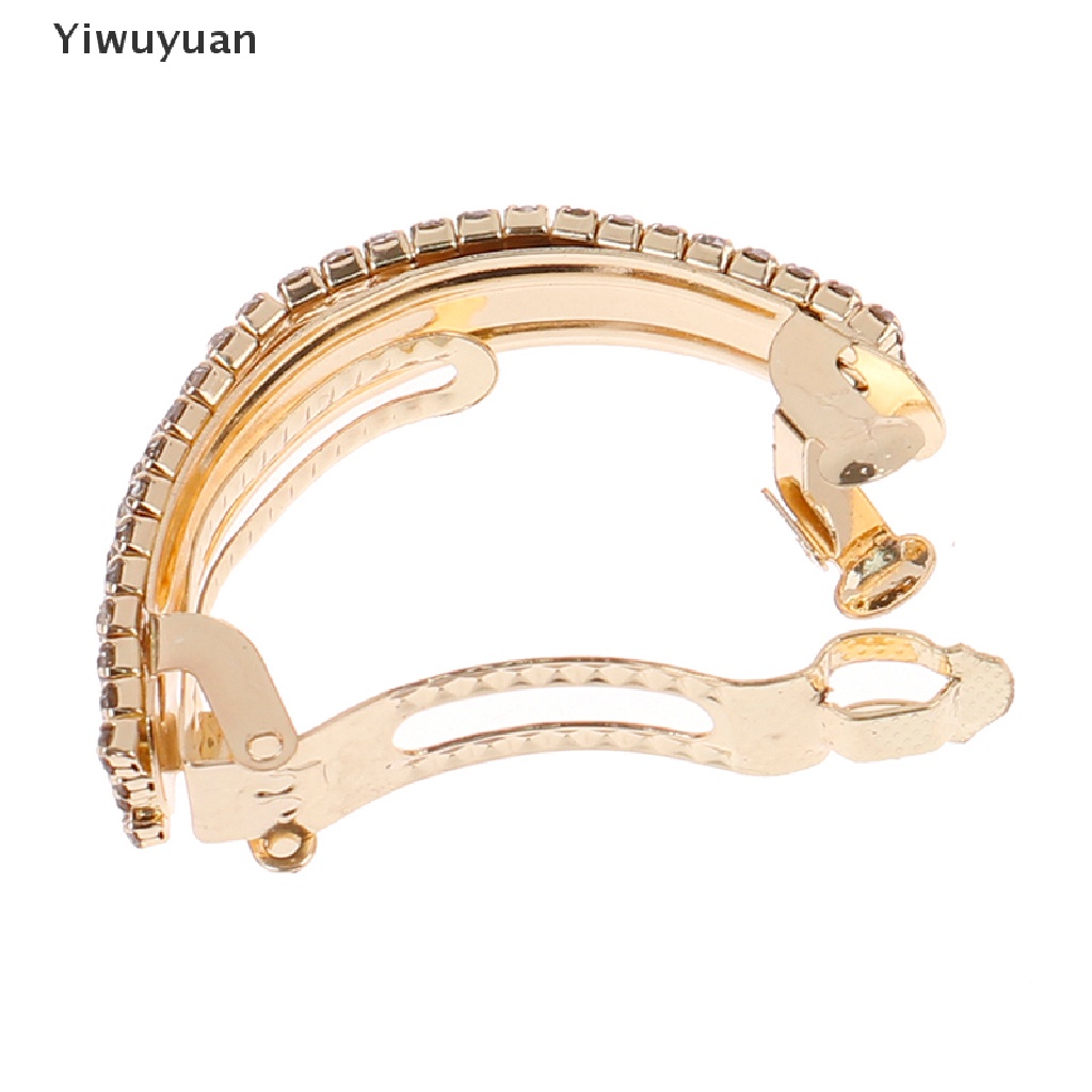 Kẹp Tóc Đính Đá Kim Loại Thời Trang Cho Nữ