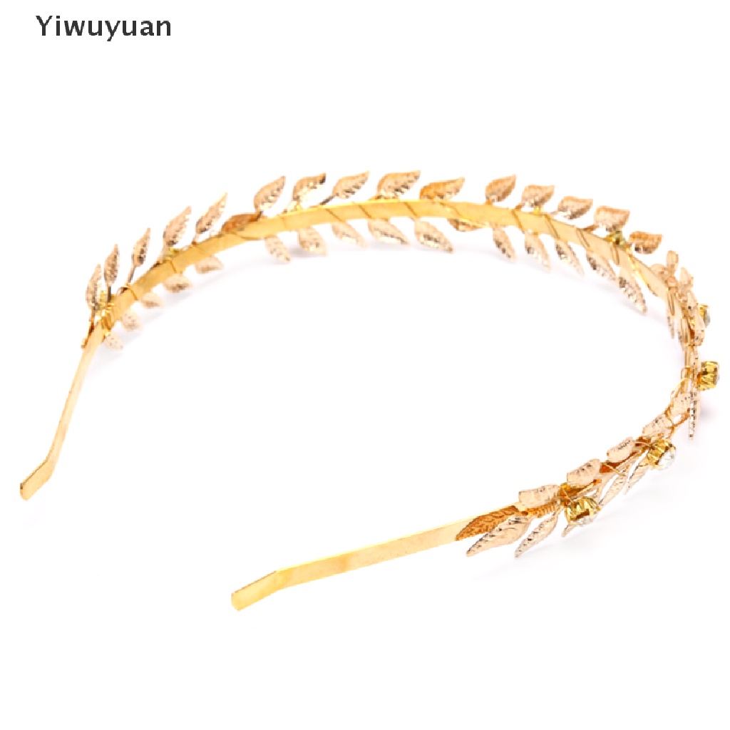 < Yiwuyuan > Băng Đô Cài Tóc Hình Lá Phụ Kiện Cho Cô Dâu Trong Ngày Cưới Giảm Giá