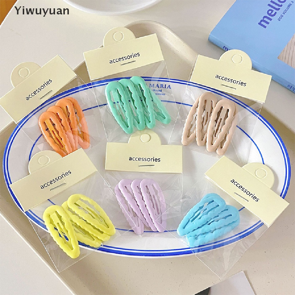 Bộ 4 Kẹp Tóc Hình Giọt Nước Dễ Thương Cho Bé Gái