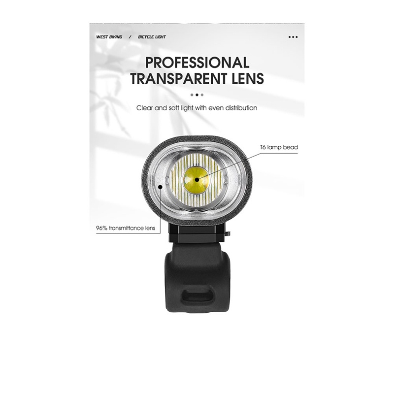 1 Bộ Đèn Pha LED Gắn Phía Trước Xe Đạp Sạc Cổng USB Chống Mưa