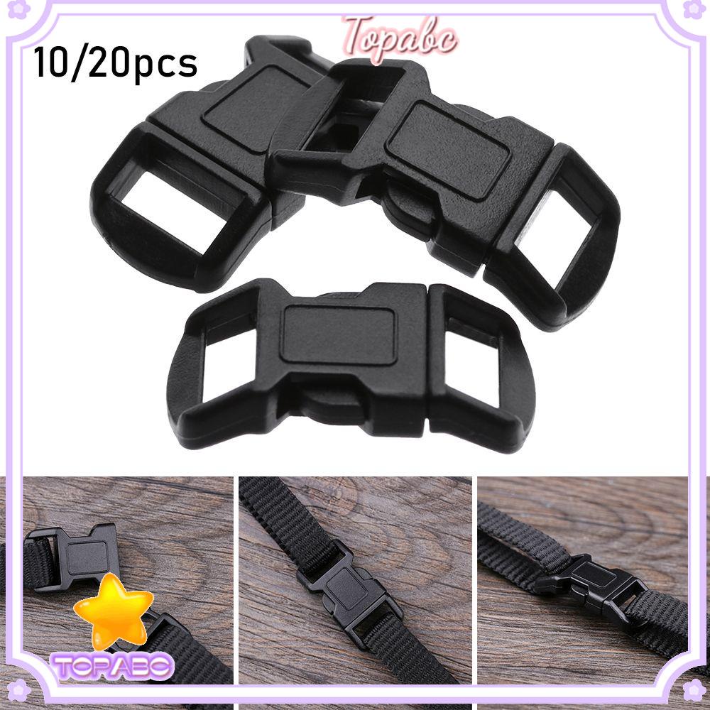 Set 10 / 20 Móc Cài Ba Lô / Vòng Tay Bằng Nhựa Cứng Cáp Có Thể Điều Chỉnh