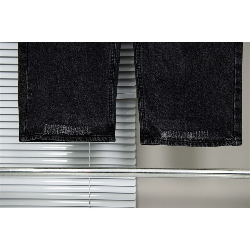 Quần jeans Bal88En8Ucia-Washed Ống Rộng Màu Đen Phong Cách Đường Phố Thời Trang Mới Nhất Cho Nam Và Nữ