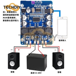 Bảng mạch khuếch đại âm thanh bluetooth kỹ thuật số xh-m314 tpa3118 dual 45w