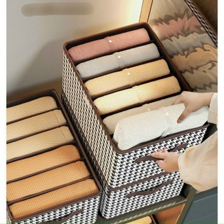 Hộp Đựng Quần áo Chia Ngăn, Có Nắp Trong Suốt Và Có Thể Gấp Gọn