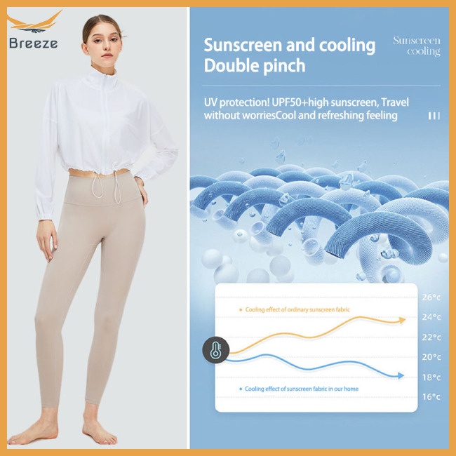 Áo Khoác Thể Thao Tay Dài Có Khóa Kéo Chất Liệu Khô Thoáng Nhanh Thời Trang Cho Nữ