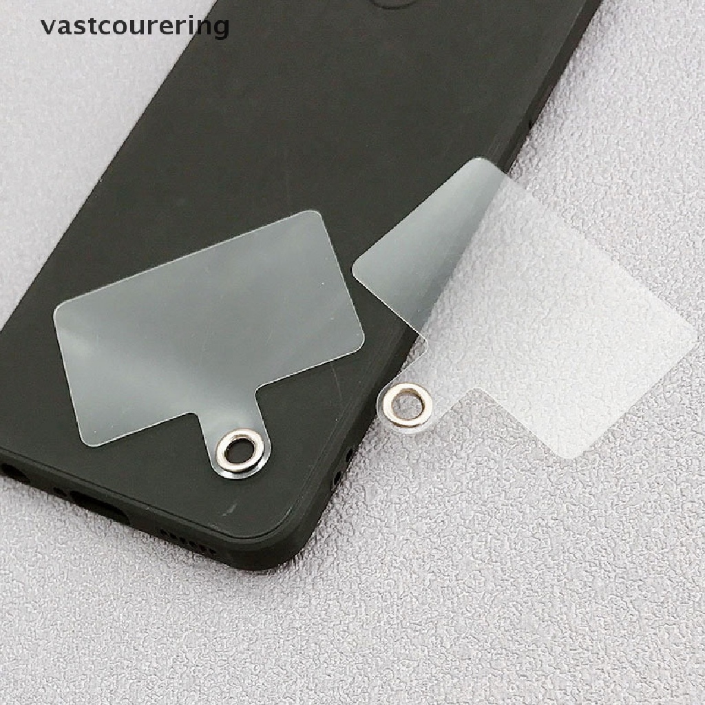 Bộ 5 Dây Đeo Thẻ Cố Định Kết Nối Điện Thoại Chống Thất Lạc Không Đục Lỗ Trong Suốt