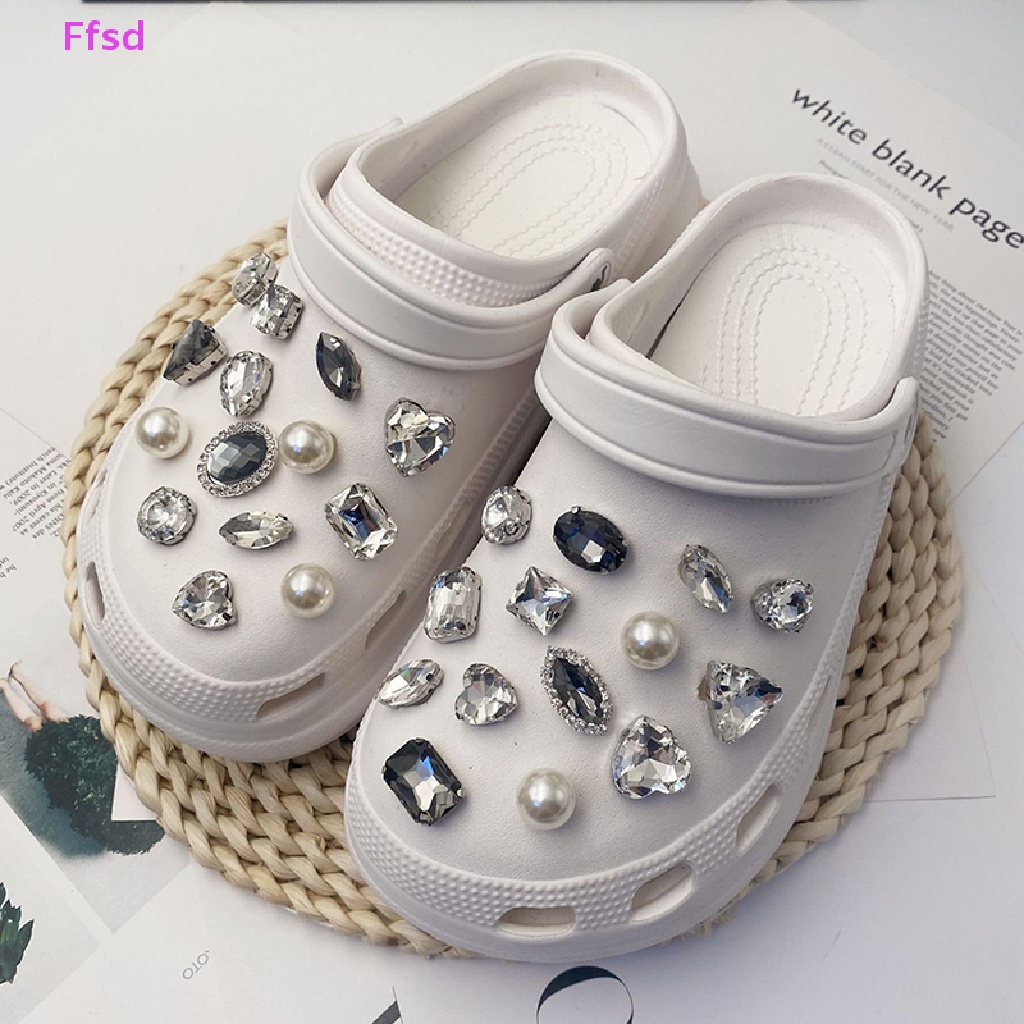 {Ffsd} Phụ Kiện Khóa Dây Giày Có Thể Tháo Rời Đính Đá Diy Bán Chạy