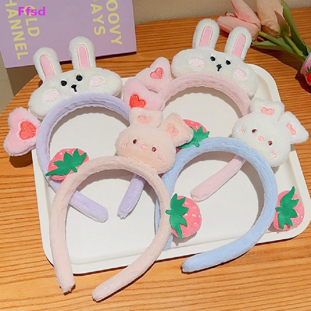 Băng Đô Tai Thỏ Bằng Lông Nhung Dễ Thương Xinh Xắn Dành Cho Nữ