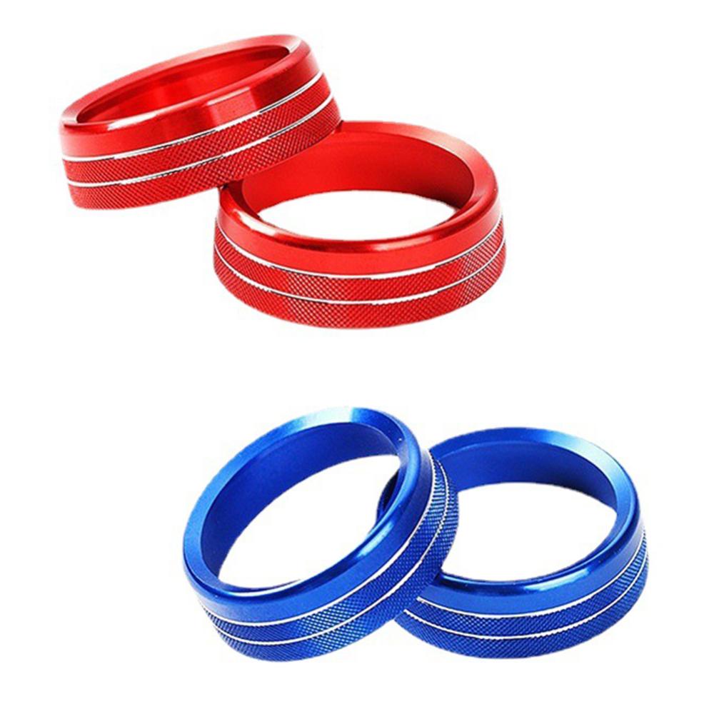 Set 2 Vòng Trang Trí Nút Điều Khiển Radio Xe Hơi Ford Mustang 2015-2020 DGA1