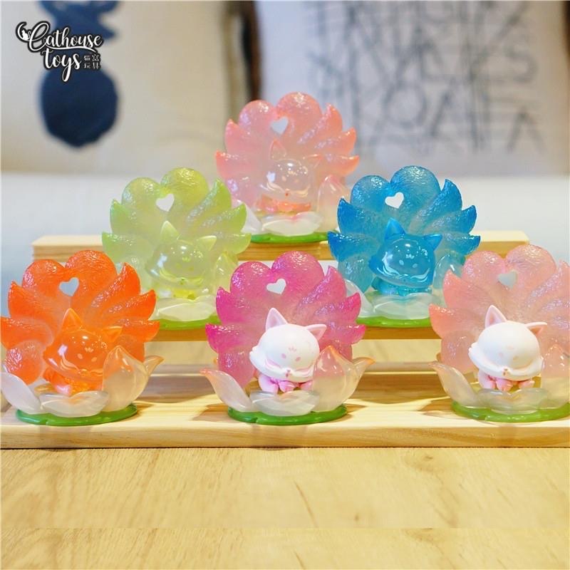 Đồ trang trí Búp Bê Cáo Chín Cáo Hoa Sen Có Thẻ Treo Trang Trí