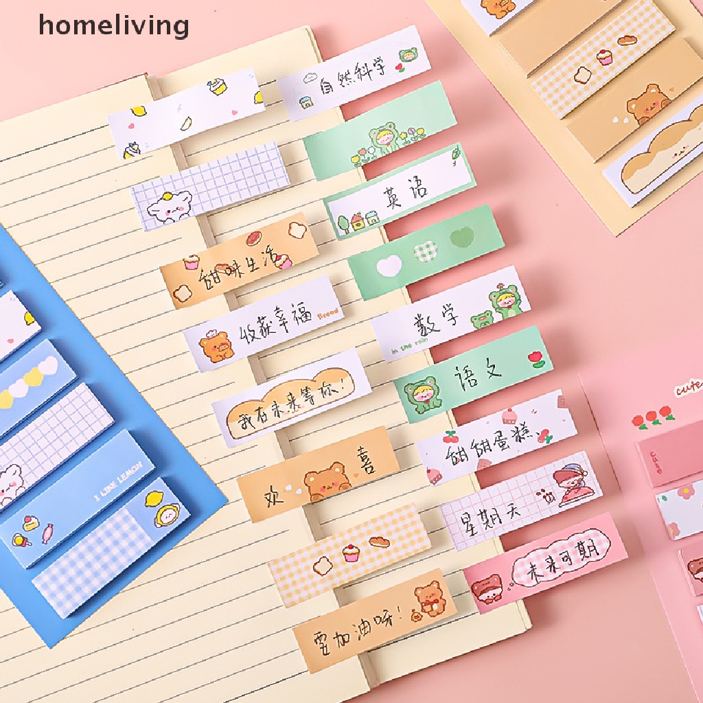 Bộ 120 Tờ Giấy Dán Ghi Chú Họa Tiết Hoạt Hình Dễ Thương DIY