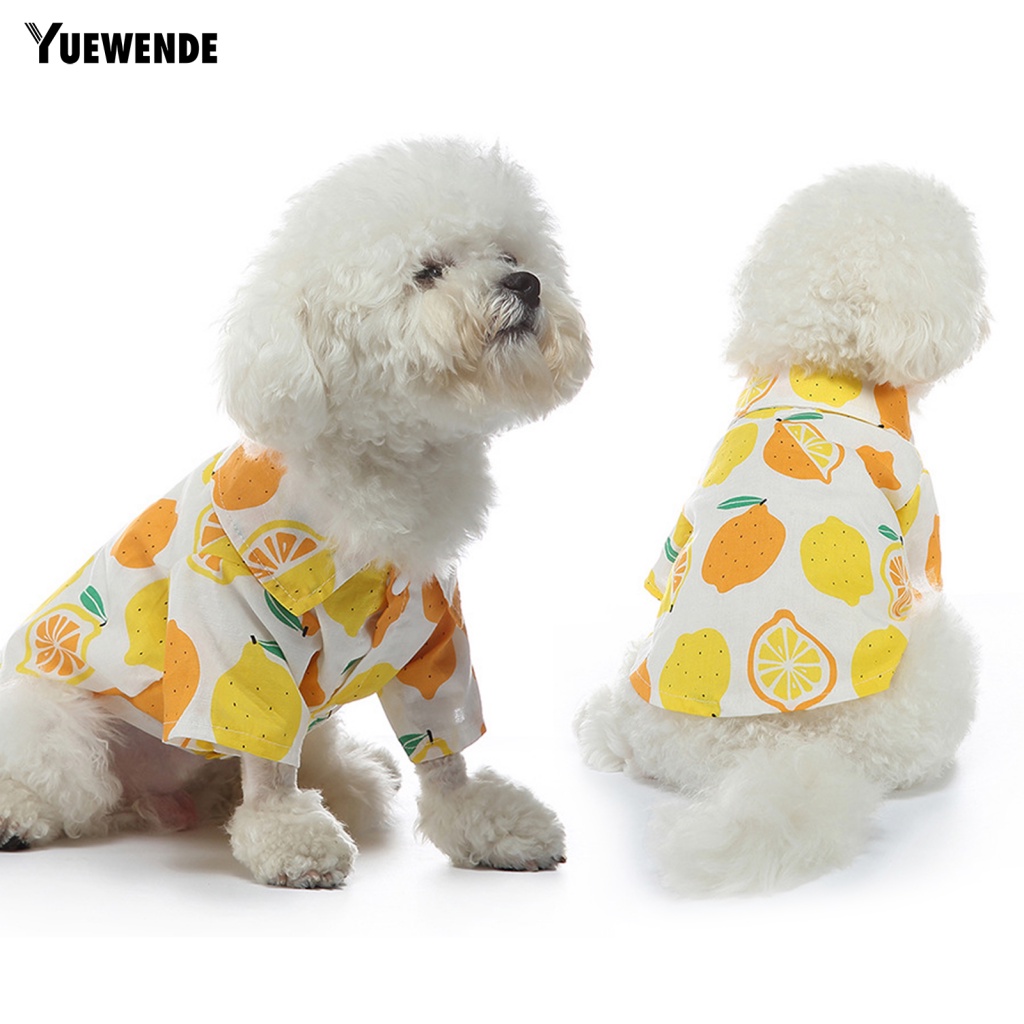 Yue.z Áo Thun Họa Tiết Dâu Tây Màu Sắc Tươi Sáng Tinh Tế Cho Thú Cưng