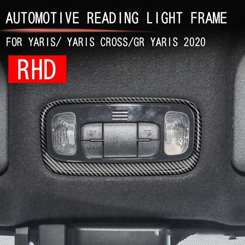 1 Miếng Dán Trang Trí Đèn Đọc Sách Bằng Sợi Carbon Cho Xe Hơi Toyota YARIS / YARIS CROSS / GR YARIS 2020-2023