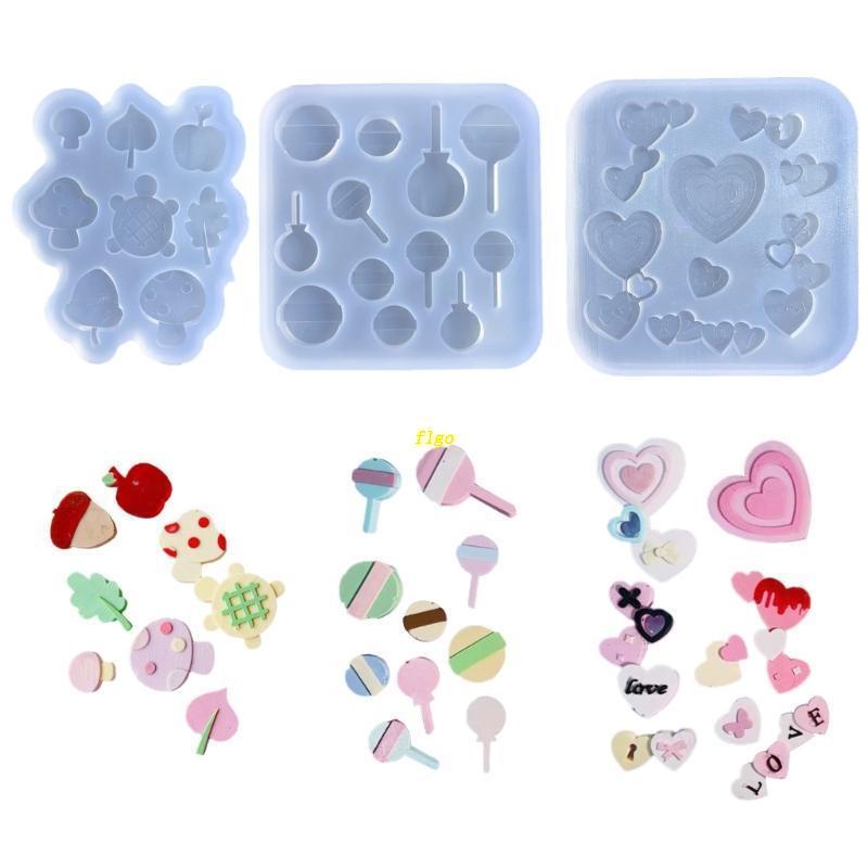 Khuôn Làm Trang Sức Bằng Silicone Hình Bình Lắc DIY