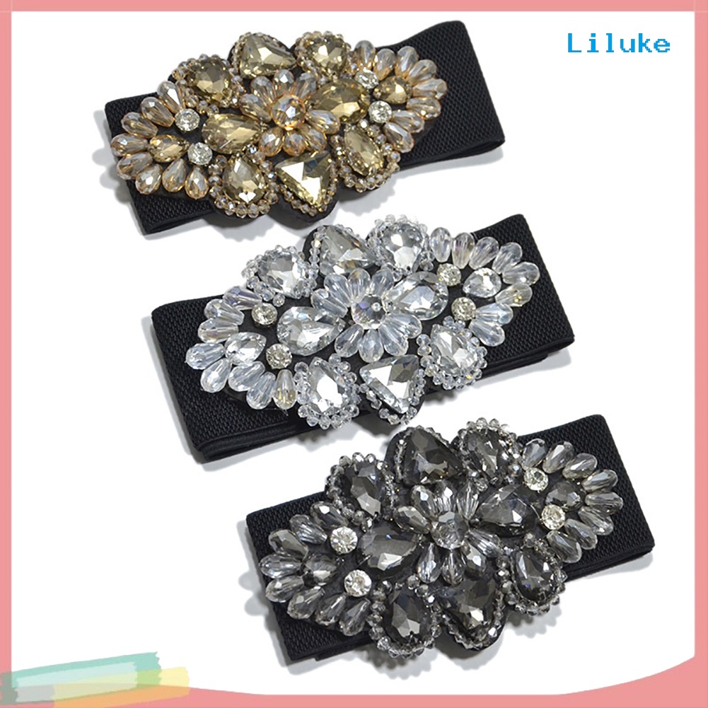 Thắt lưng đính kim cương nhân tạo nhiều màu dành cho nữ