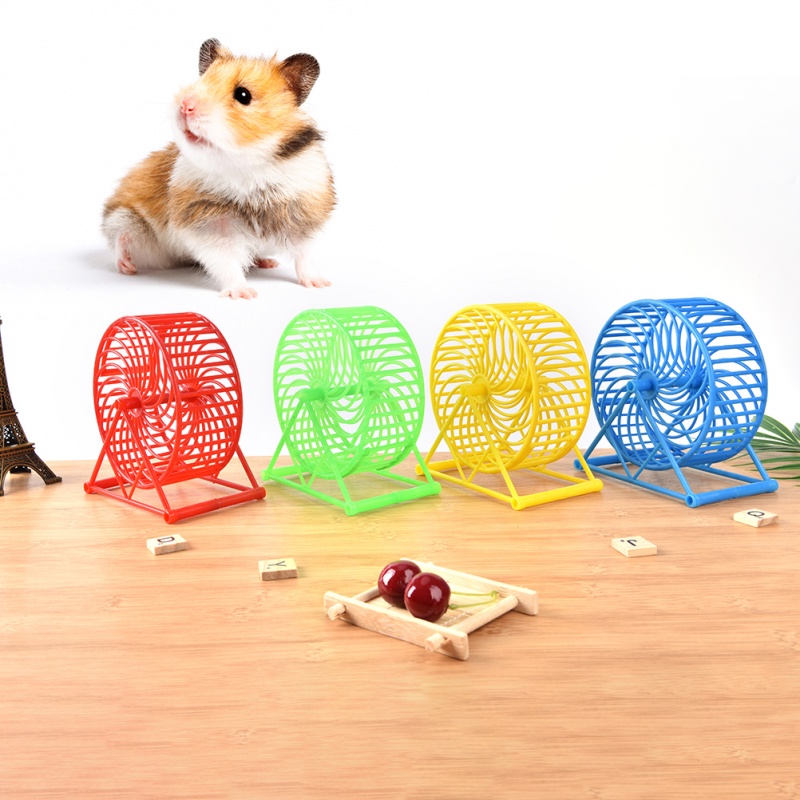 1 Vòng chạy cho hamster cầu vòng- whell chạy cho hamster- bánh chạy cho hamster màu sắc tươi tắngVòng chạy nhựa cho chuột hamster