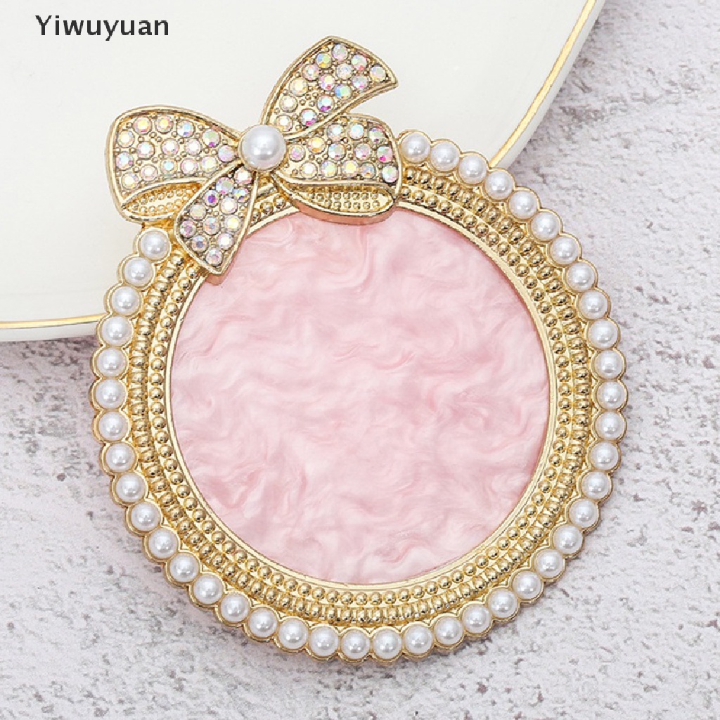 < Yiwuyuan > Khay Trưng Bày Móng Tay Giả Đính Ngọc Trai Và Nơ Bằng Nhựa Resin